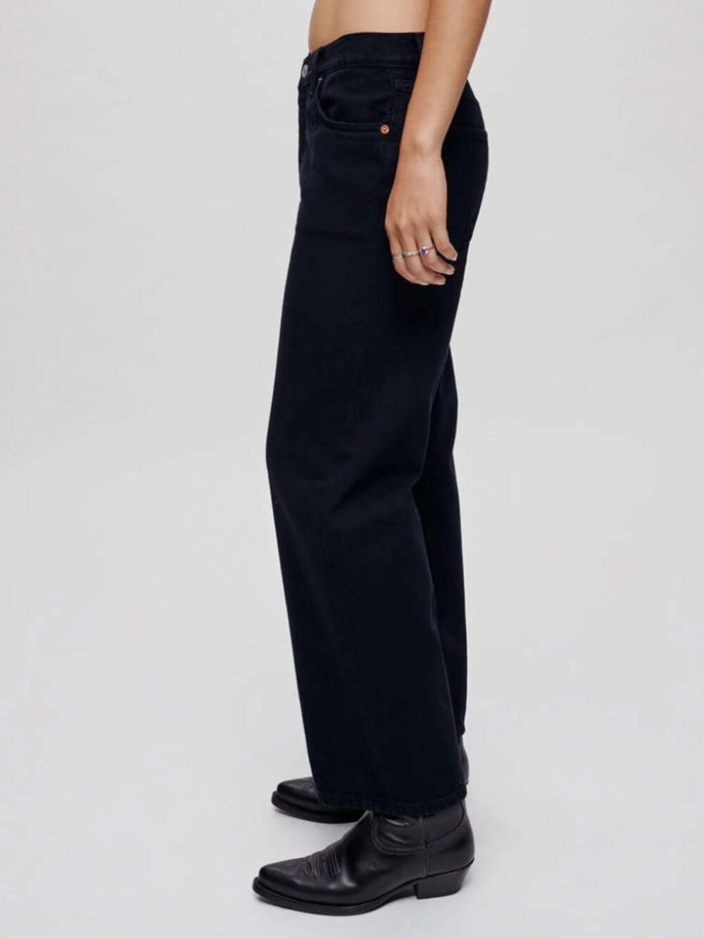 31-NWT RE/DONE LOOSE CROP JEANS (DESIGNER) - Picture 5 of 6